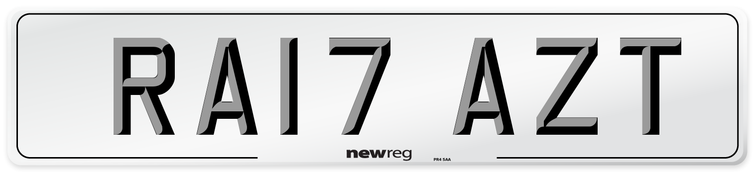 RA17 AZT Number Plate from New Reg